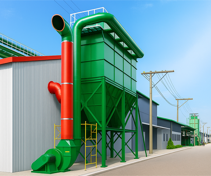 Exported to Philippines - Dust Collection System installed at a Carbon Black Manufacturing Company